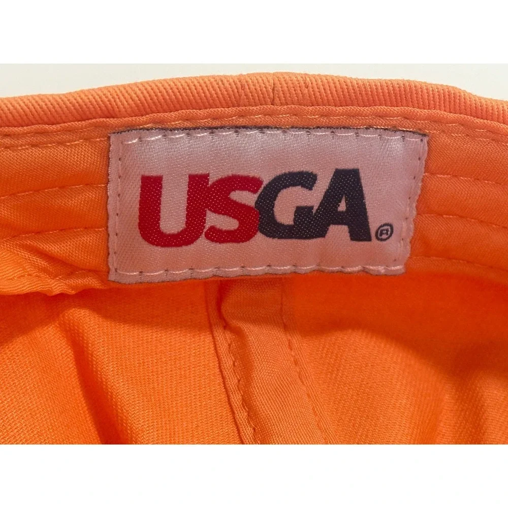 US Open 2015 Hat Cap Orange Adjustable‎ OSFA Strap Golf Chambers Bay USGA Member